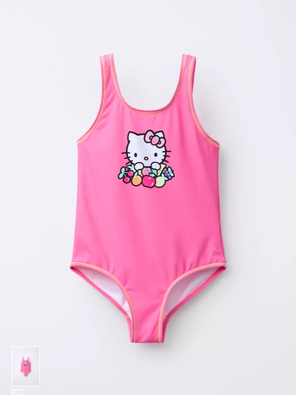Zara Girls Hello Kitty Swimsuit One Piece Hot Pink Size 11/12 NWT
